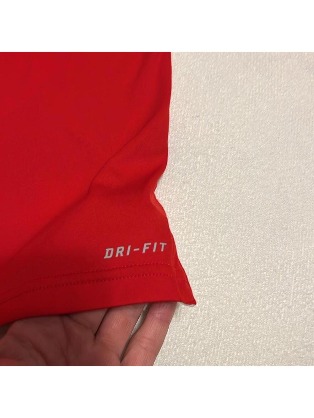 Nike Dri-FIT Red White Black Colorblock Polo Shirt Men's Small - Picture 5 of 6